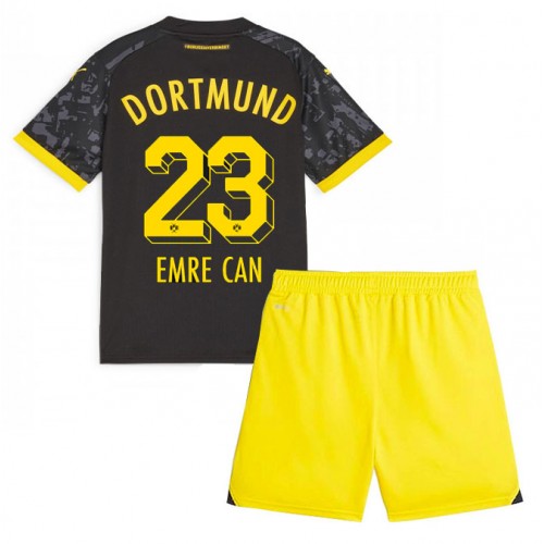 Dres Borussia Dortmund Emre Can #23 Gostujuci za djecu 2023-24 Kratak Rukav (+ kratke hlače)